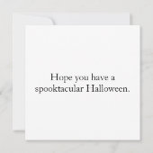 Carte Black Raven Happy Halloween (Dos)