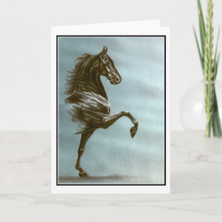 Carte Black Saddlebred Card