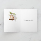 Carte Black Swan Calla Lily Flower Thinking of you (Intérieur)