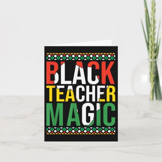 Carte Black Teachers Magic History Mois Junetdix Mela (Devant)