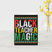 Carte Black Teachers Magic History Mois Junetdix Mela (Fleur jaune)