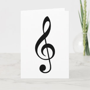 Carte Black Treble Clef