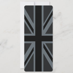 Carte Black Union Jack British Flag Design Personnaliser