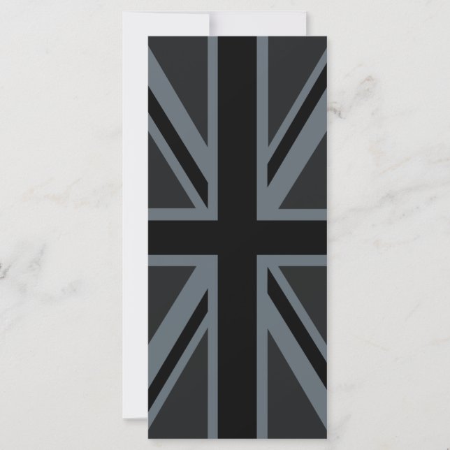Carte Black Union Jack British Flag Design Personnaliser (Devant)