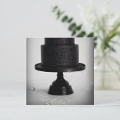 Carte Black Vintage Wedding Cake & Stand (Debout devant)