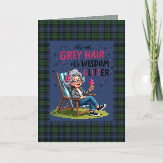 Carte Black Watch Ancient Scottish Tartan Humorous (Devant)