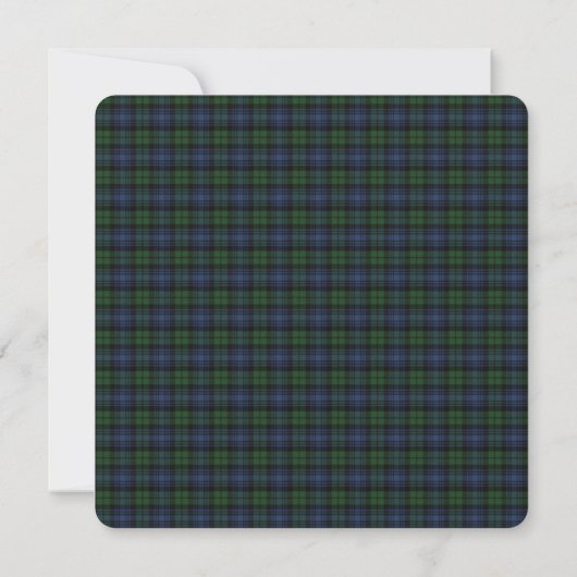 Carte Black Watch Tartan Ancien Joyeux Chien Pawlidays (Dos)