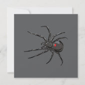 Carte Black Widow Spider Dessin original (Devant)