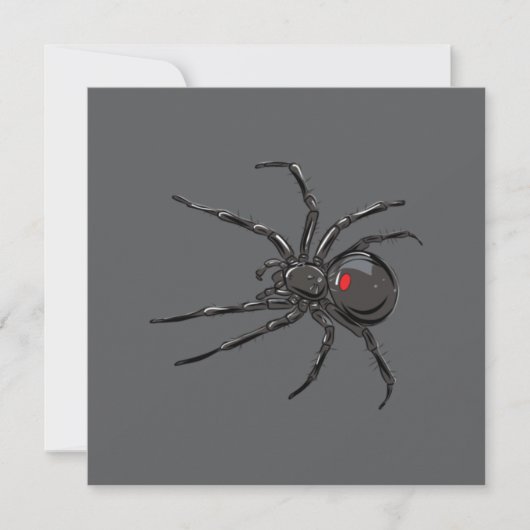 Carte Black Widow Spider Dessin original (Devant)