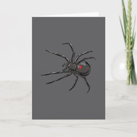 Carte Black Widow Spider Dessin original (Devant)