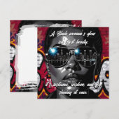 Carte Black Women's Quote | City Skyline in Sunglasses (Devant / Derrière)