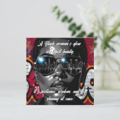 Carte Black Women's Quote | City Skyline in Sunglasses (Debout devant)