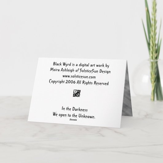Carte Black Wyrd (Dos)