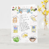 Carte Blackberry et Apple Crumble Card (Fleur jaune)