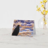 Carte Blackbird Bon Voyage (Fleur jaune)