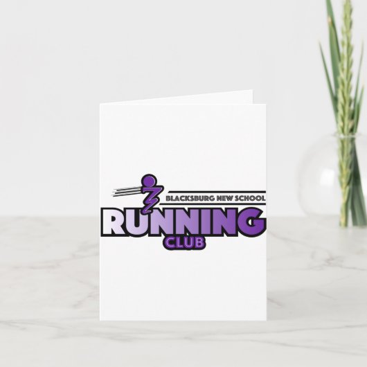 Carte Blacksburg New School Running Club  (Devant)