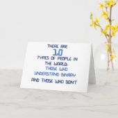 Carte blague binaire (Fleur jaune)