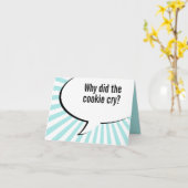 Carte blague de biscuit papa (Fleur jaune)