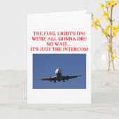 Carte blague de la compagnie PILOT (Fleur jaune)