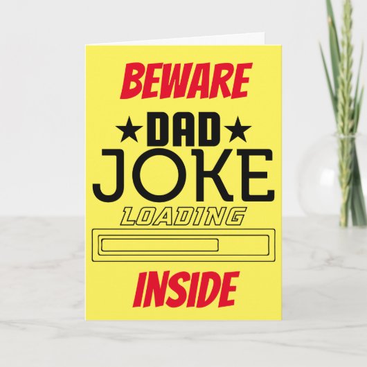 Carte Blague de papa drôle et cool (Devant)