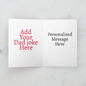 Carte Blague de papa drôle et cool (Intérieur)