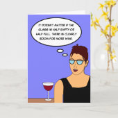 Carte Blague de vin drôle, Comédie (Fleur jaune)