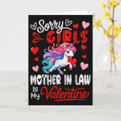 Carte Blague drôle de filles La belle-mère est ma Saint- (Fleur jaune)