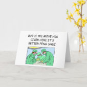 Carte blague drôle de nouveau médecin d'âge (Fleur jaune)