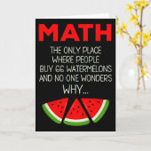 Carte Blague drôle de professeur de maths sur le calcul (Fleur jaune)