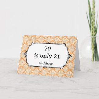Carte Blague scientifique drôle et impertinente pour 70e