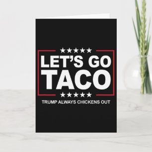 Carte Blague sur l'échange de tacos de Trump Trump se dé