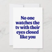 Carte Blague télé père de la fête des pères  Cadeau de b (Devant)