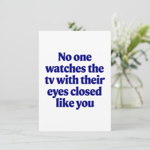 Carte Blague télé pour la fête des pères Cadeau de blagu