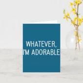 Carte Blagues adorables quoi que ce soit drôles citation (Fleur jaune)