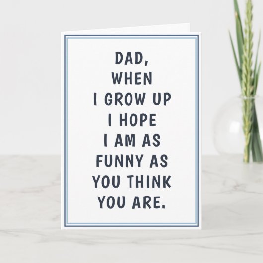 Carte Blagues de papa hilarantes anniversaire fête des p (Devant)