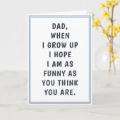 Carte Blagues de papa hilarantes anniversaire fête des p (Fleur jaune)