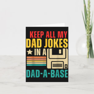 Carte Blagues Drôles de Papa pour Hommes dans Dad-A-Base