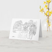 Carte Blair Castle Highlander Airedale Terriers (Fleur jaune)