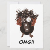 Carte Blair mignon Cool humoristique OMG Média analogiqu (Devant)