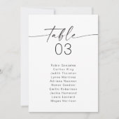 Carte BLAIR Modern Boho Table Sièges Carte graphiq (Devant)