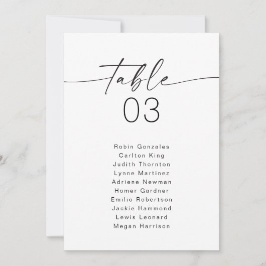 Carte BLAIR Modern Boho Table Sièges Carte graphiq (Devant)