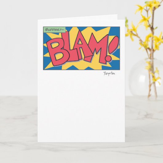 CARTE BLAM ! (Fleur jaune)