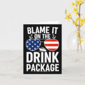 Carte Blâmez-Le Sur Le Forfait Boisson Drôle Cruise Sung (Fleur jaune)