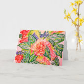 Carte blanc (Fleur jaune)