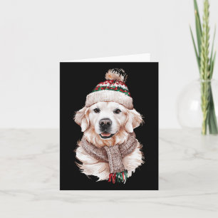 Carte Blanc Anglais Crème Golden Retriever Maman Chien C