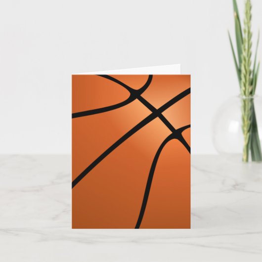 Carte Blanc audacieux de conception de basket-ball (Devant)