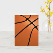 Carte Blanc audacieux de conception de basket-ball (Fleur jaune)