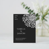 Carte Blanc blanc blanc blanc blanc sur noir Savourer la (Debout devant)