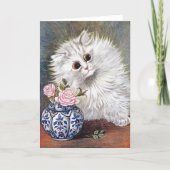 Carte Blanc Chat Louis Wain (Devant)