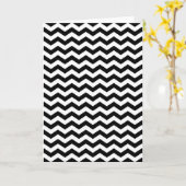 Carte Blanc et Noir Zig Zag (Fleur jaune)
